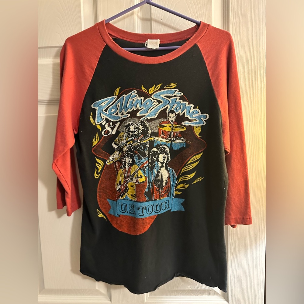 The Rolling Stones Raglan tee by Madeworn-